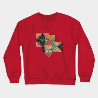 Rilli Quilt Pattern Crewneck Sweatshirt